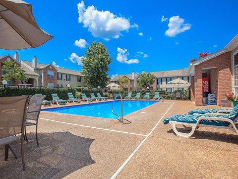 the swimming pool at our apartments