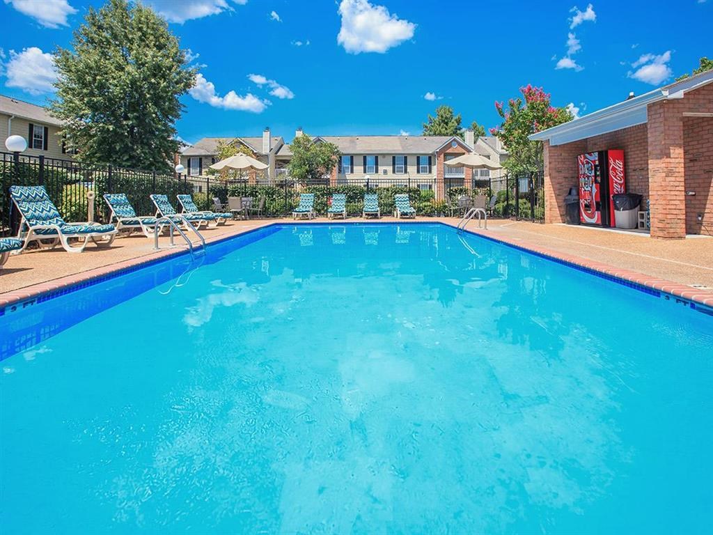 the swimming pool at our apartments