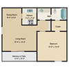 1Bed 1 Bath
