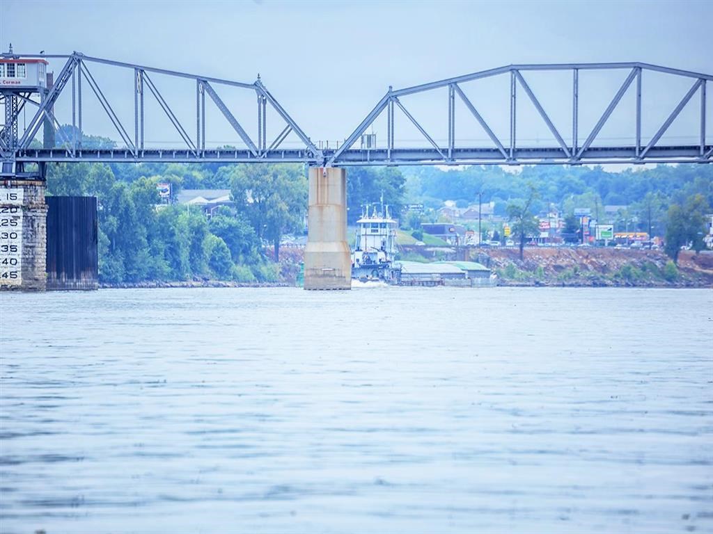 a bridge over a body of water and a river