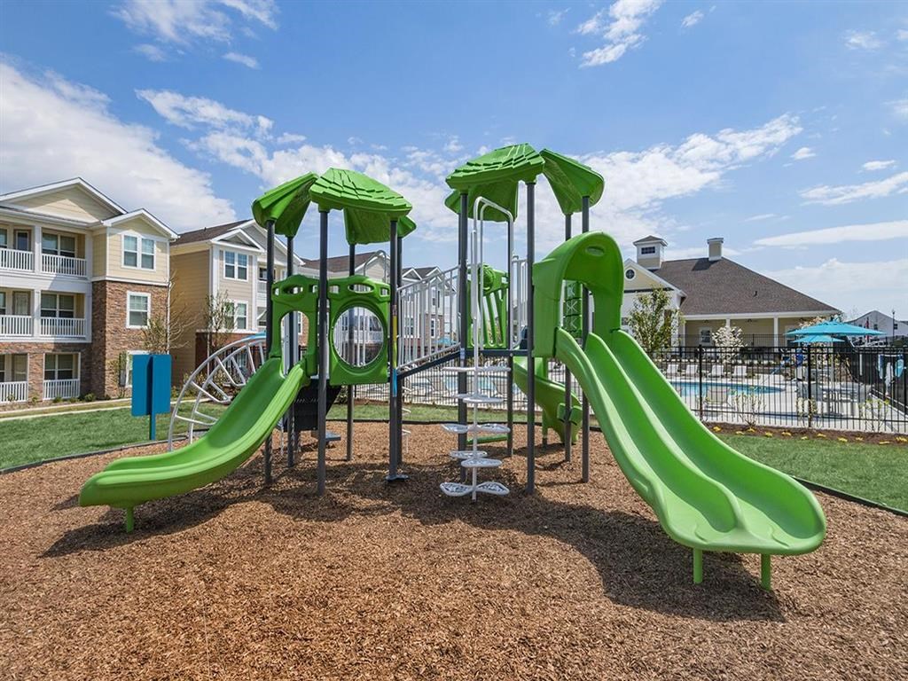 our apartments have a playground with slides