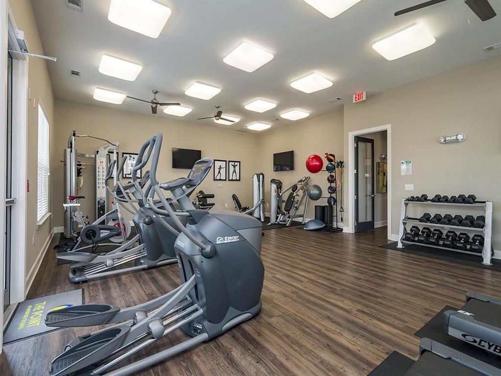 the gym at the apartments for rent