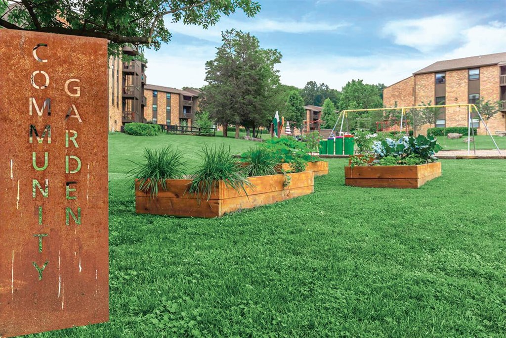 a grassy area with a playground and a sign that reads omg