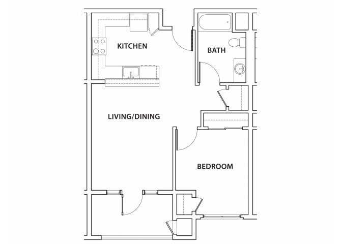 Floorplan 2A Argyle Apartments