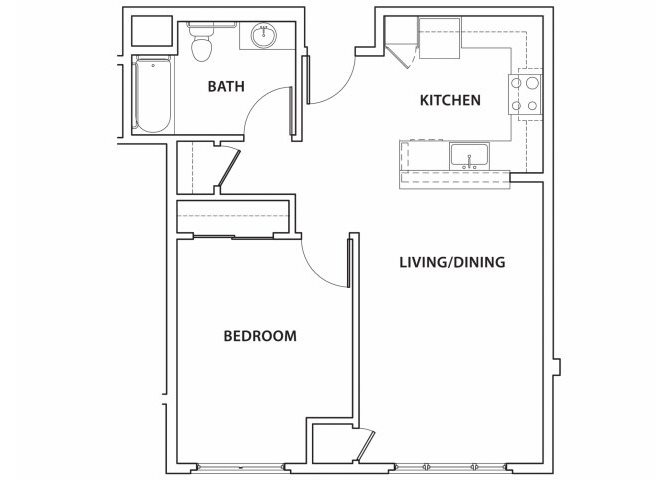 Floorplan 1 Argyle Apartments