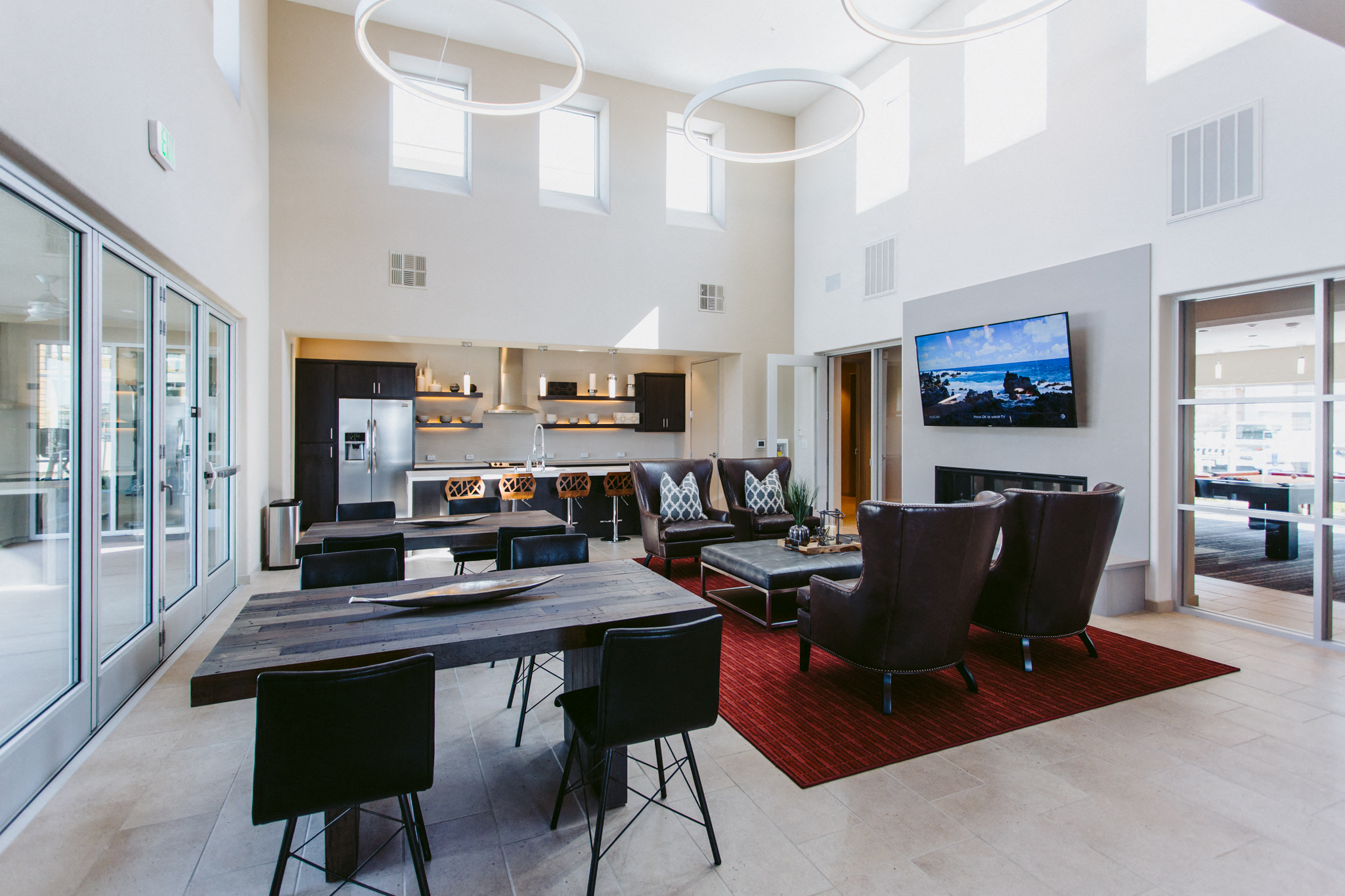 Social Room  l Garnet Creek Apartments in Rocklin, Ca 