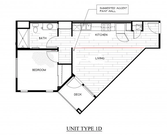 OLIVERA SENIOR APTS | Floor Plan 1x1