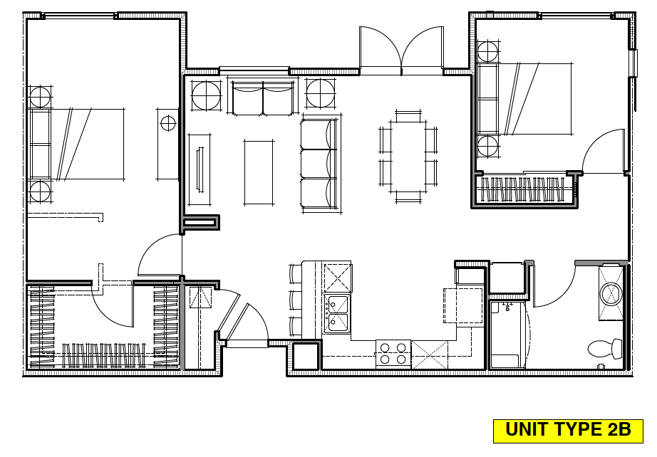 OLIVERA SENIOR APTS | Floor Plan  2x2