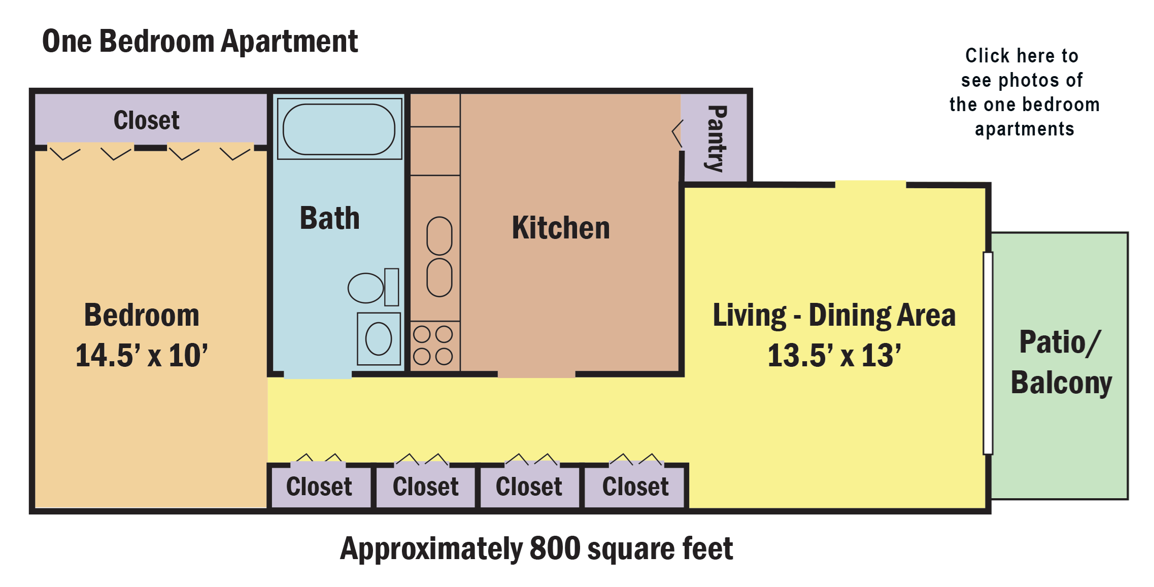 Floor Plans of Chesterfield Village Apartments in Mt Vernon, IL