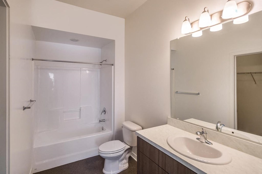a bathroom with a sink toilet and a shower