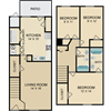3 bed 2 bath townhome