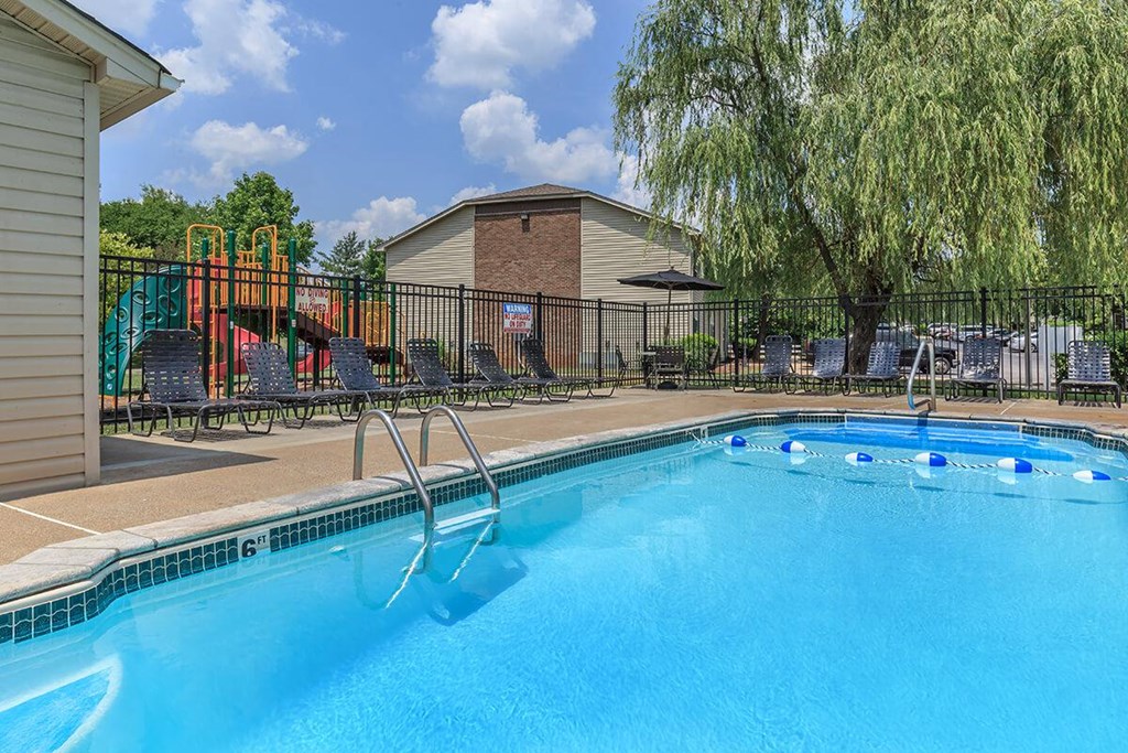 our apartments have a swimming pool and a playground