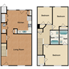 3 bed 2.5 bath townhome