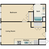 1 bed 1 bath H