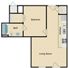 1 bed 1 bath I
