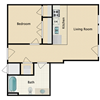 1 bed 1 bath D