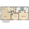 2 bed 2 bath