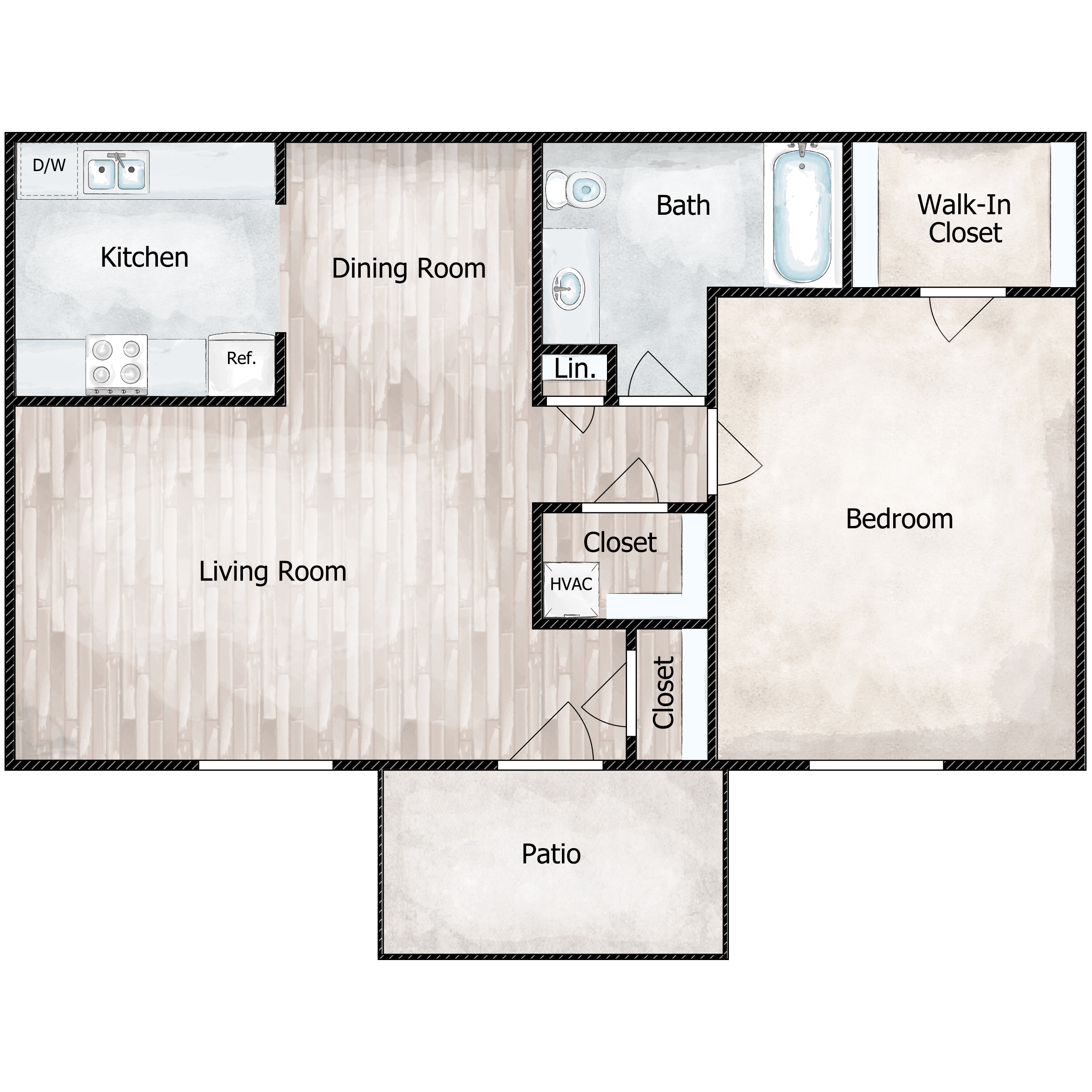 ONE BEDROOM