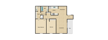 TWO BEDROOM GARDEN APARTMENTS