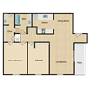 TWO BEDROOM GARDEN APARTMENTS