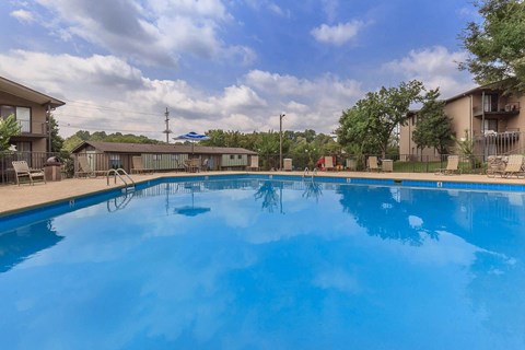 the pool at the apartments for rent