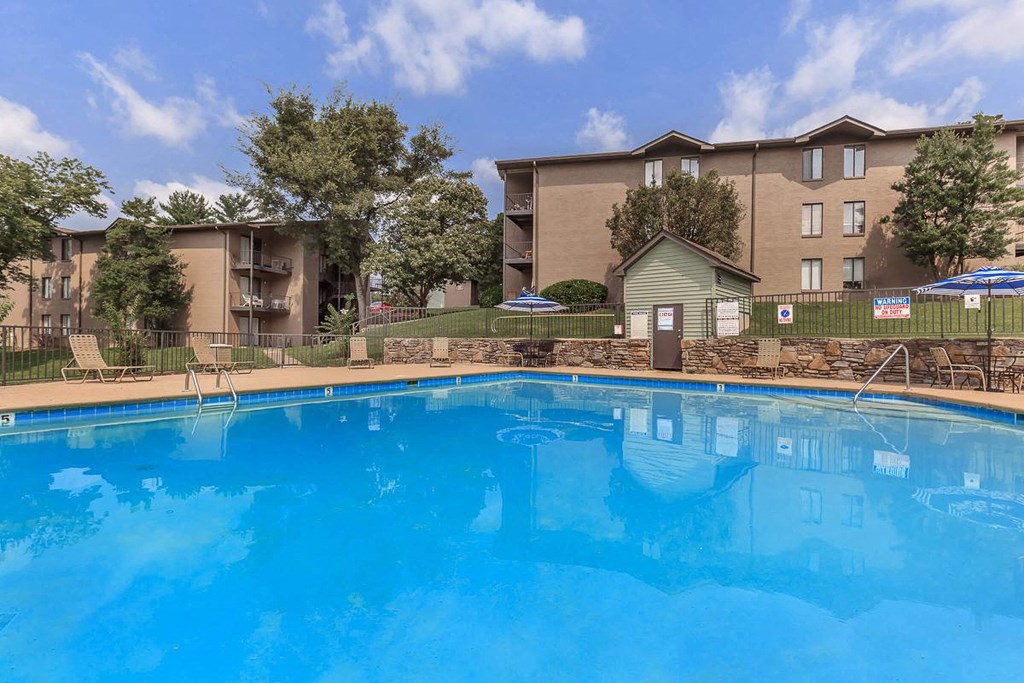 the swimming pool at the residence on lamar apartment homes