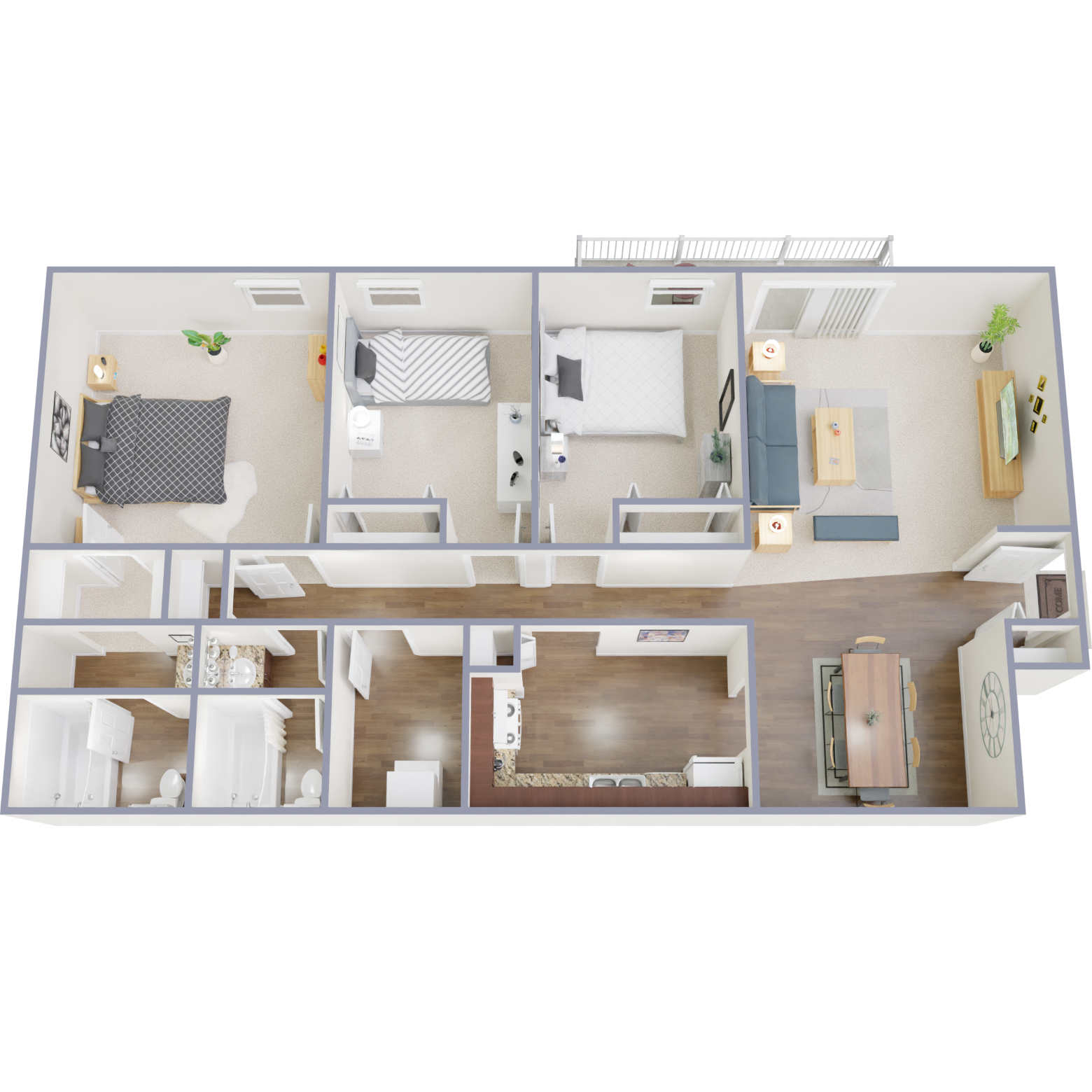 3 Bed 2 Bath