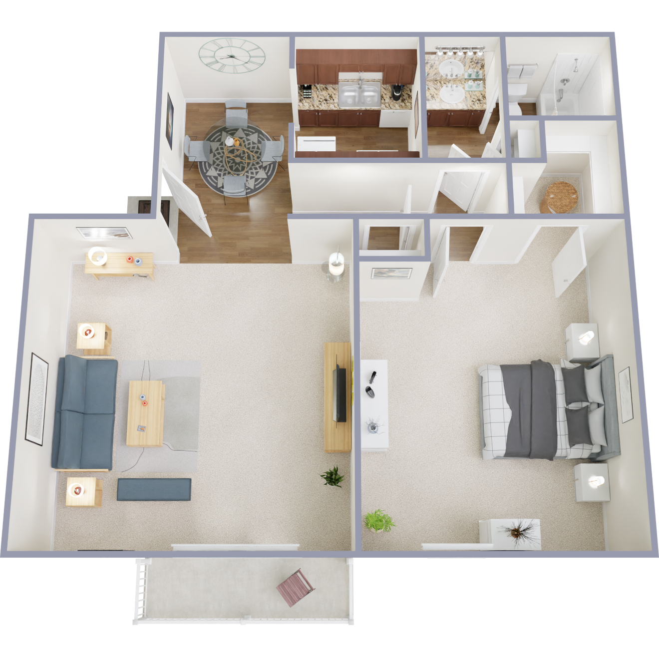 1 Bed 1 Bath