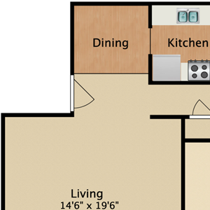 1 Bed 1 Bath