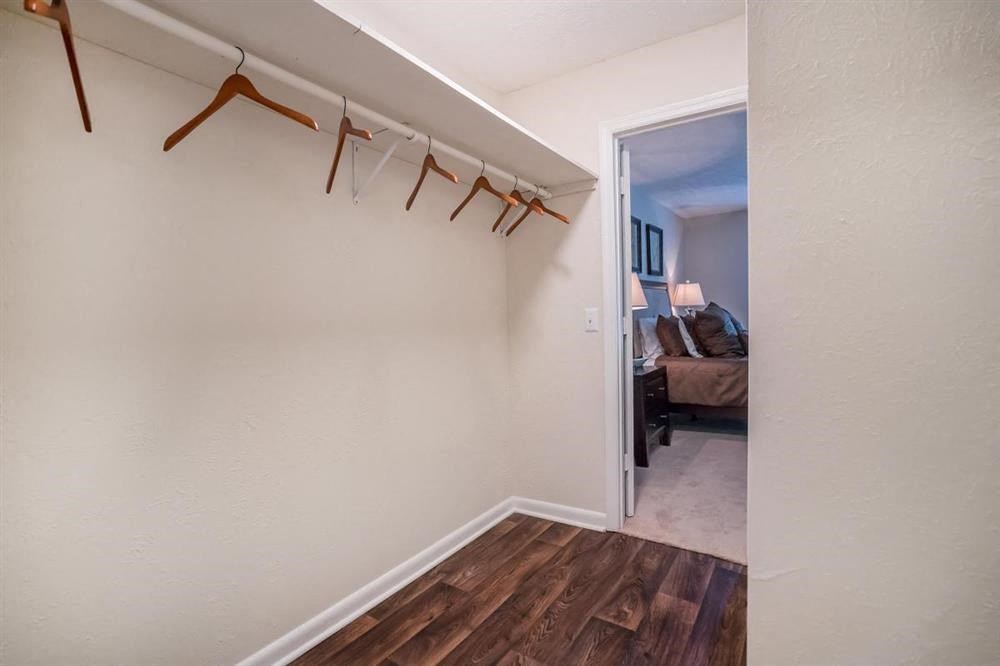 our apartments offer a bedroom with a walk in closet