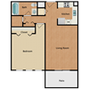 1 BED 1 BATH
