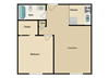 1 BED 1 BATH