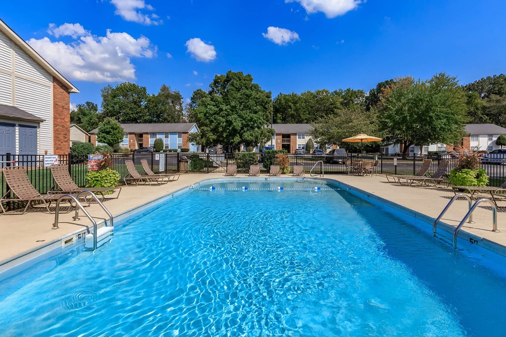 the swimming pool at our apartments