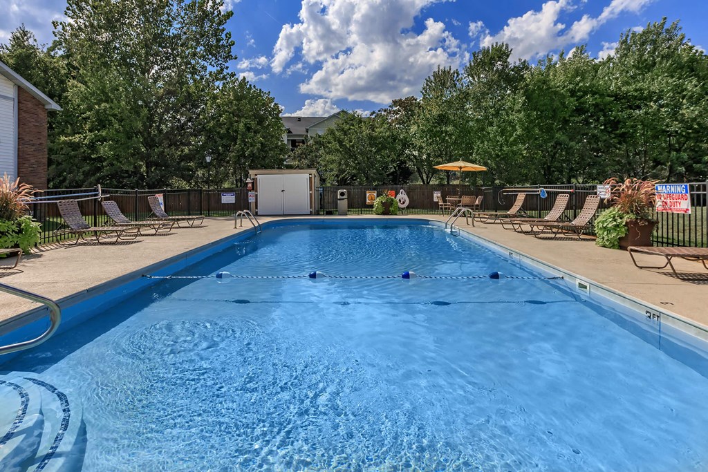 the swimming pool at our apartments