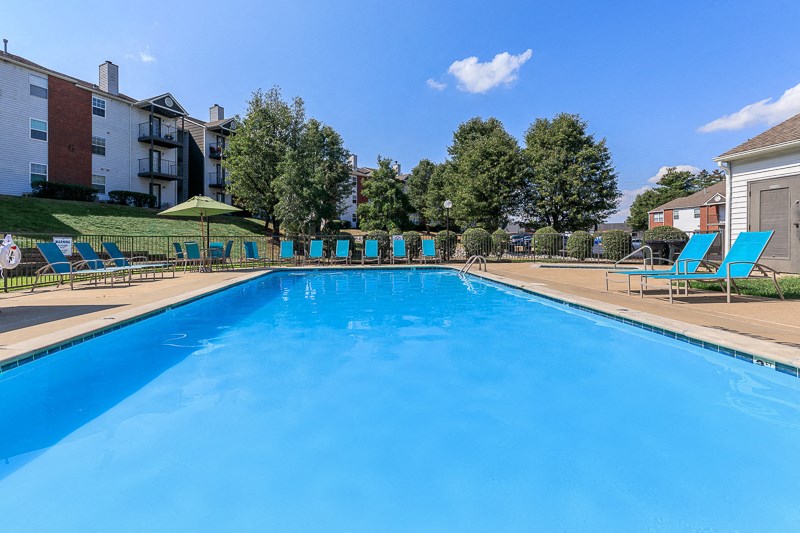 the swimming pool at our apartments