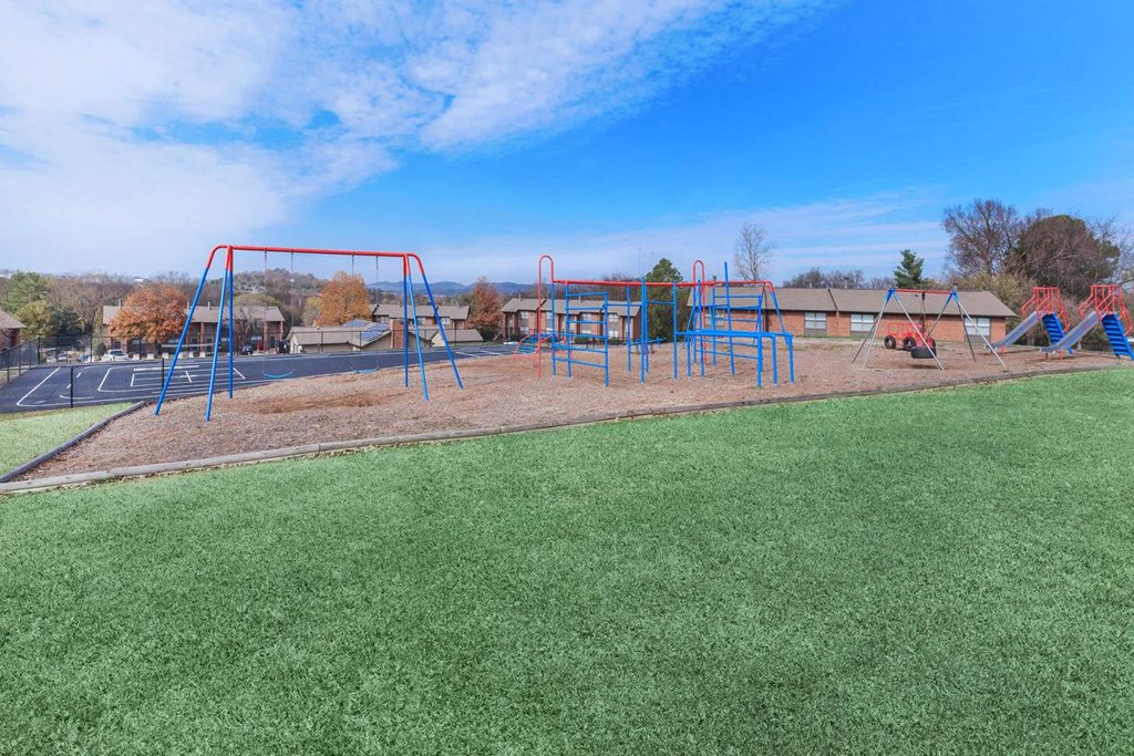 the playground at the apartments for rent