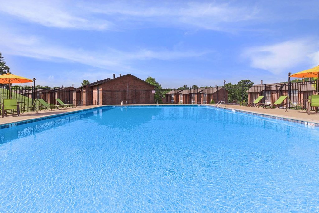 the swimming pool at our apartments