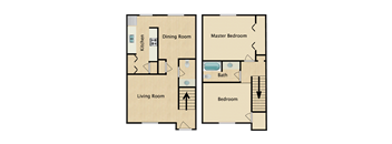 2 BED 1.5 BATH TOWN HOUSE