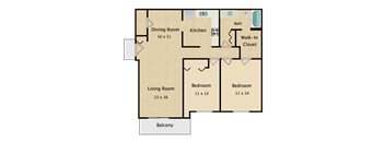 2 BED 1 BATH