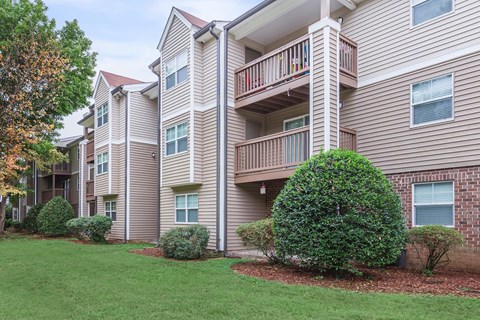 our apartments offer a spacious yard and balconies for residents to enjoy
