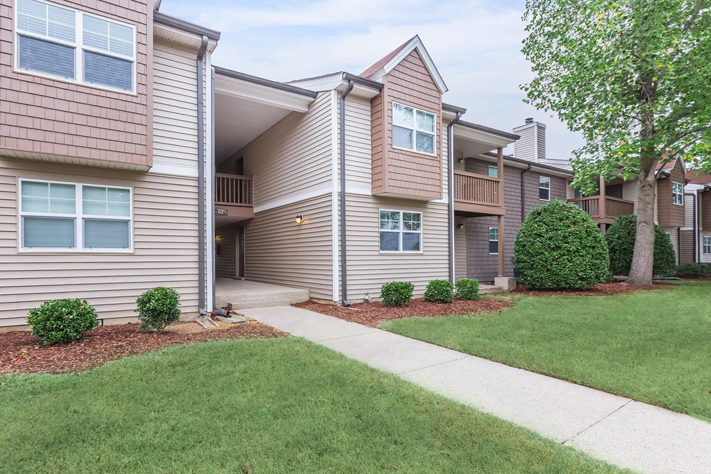 our apartments offer a walkway to the side of the building