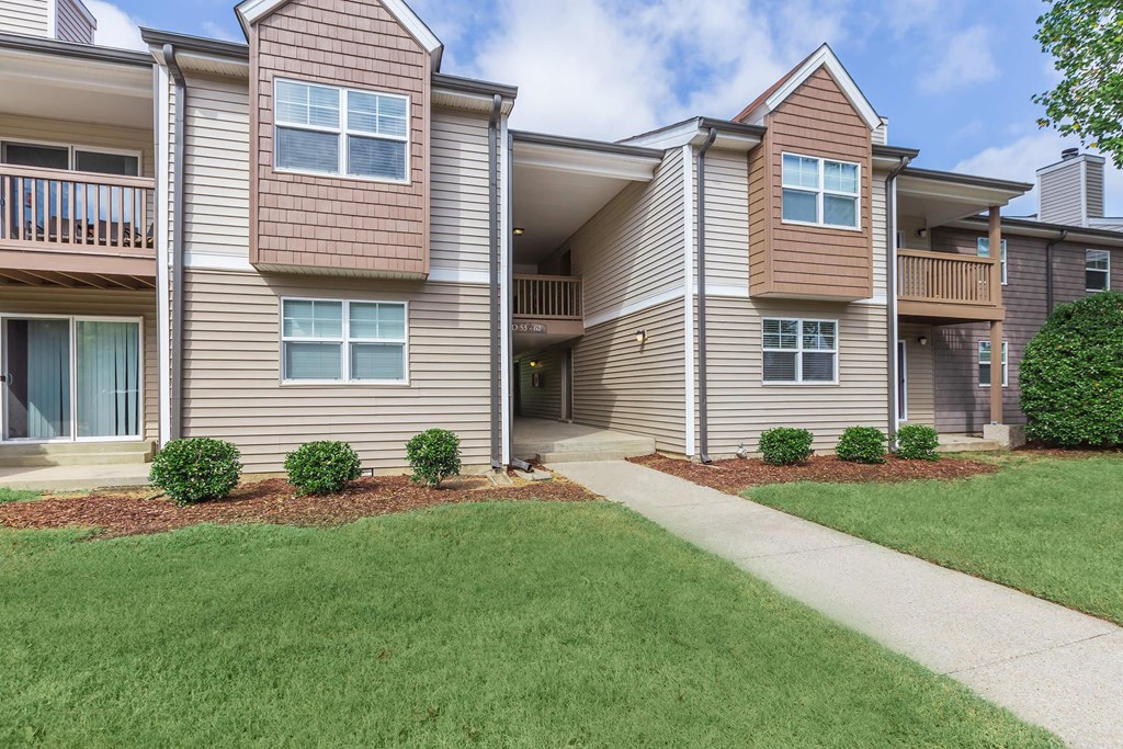 our apartments have a walkway to the front of the building