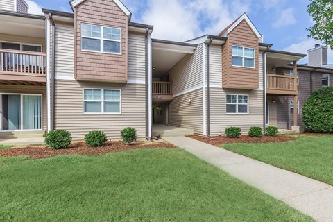 our apartments have a walkway to the front of the building