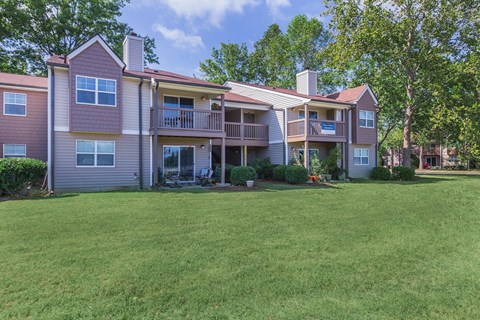 a large lawn in front of a house