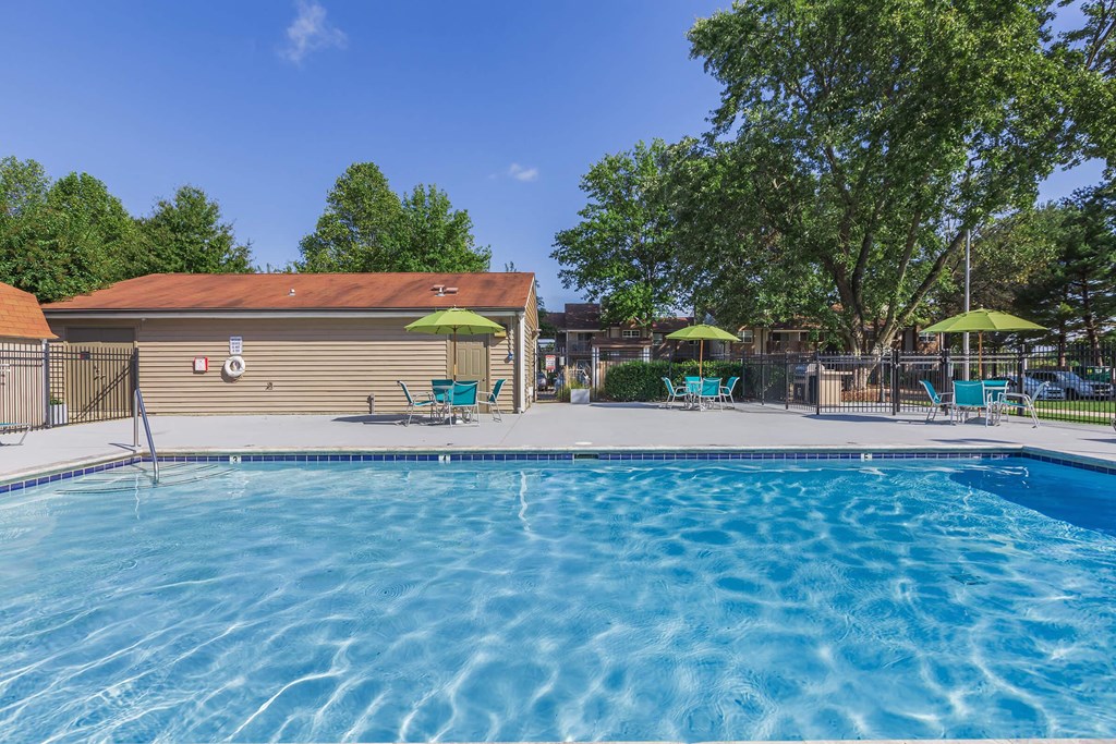 the swimming pool at our apartments offering a resort style pool