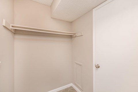 our apartments have a spacious bedroom with a closet