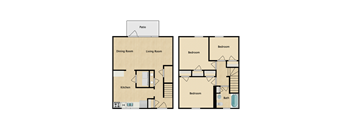 3 BED 1 BATH PREMIUM/DELUXE