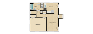 1 BED 1 BATH PREMIUM