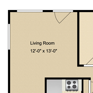 1 BED 1 BATH