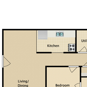 2 BED 1 BATH